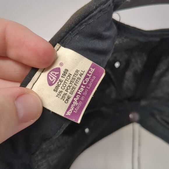 Ford Smith Brookfield, Mo Snapback 5 Panel Cap Black One Size Rope YoungAn Hat - Picture 9 of 9